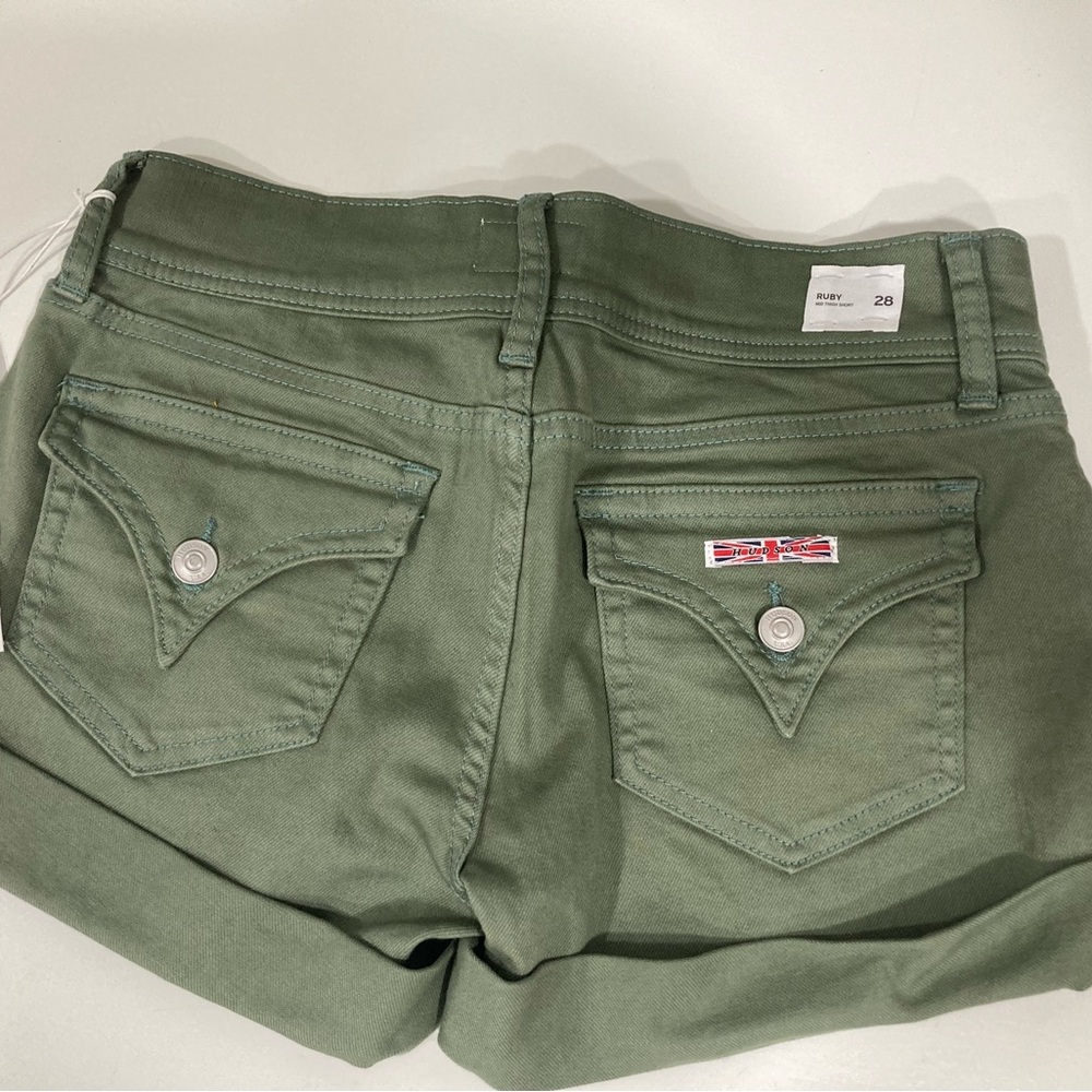 Hudson Jeans Green Jean Shorts
